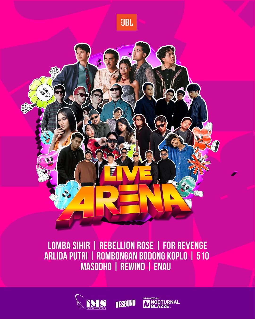 Stage siap. Crowd siap. Full lineup Live Arena 2026 akhirnya diumumin🔥 🎫 Grab your ticket sekarang & jangan cuma jadi penonton cerita orang. See u at @livearena.id 🗓️ 31 Mei 2026 📍 AEON MALL DELTAMAS, CIKARANG 🎟️ Tiket bisa kalian amankan di link bio @livearena.id Yuk follow @tangkab_ambyarr untuk informasi update seputar konser musik.