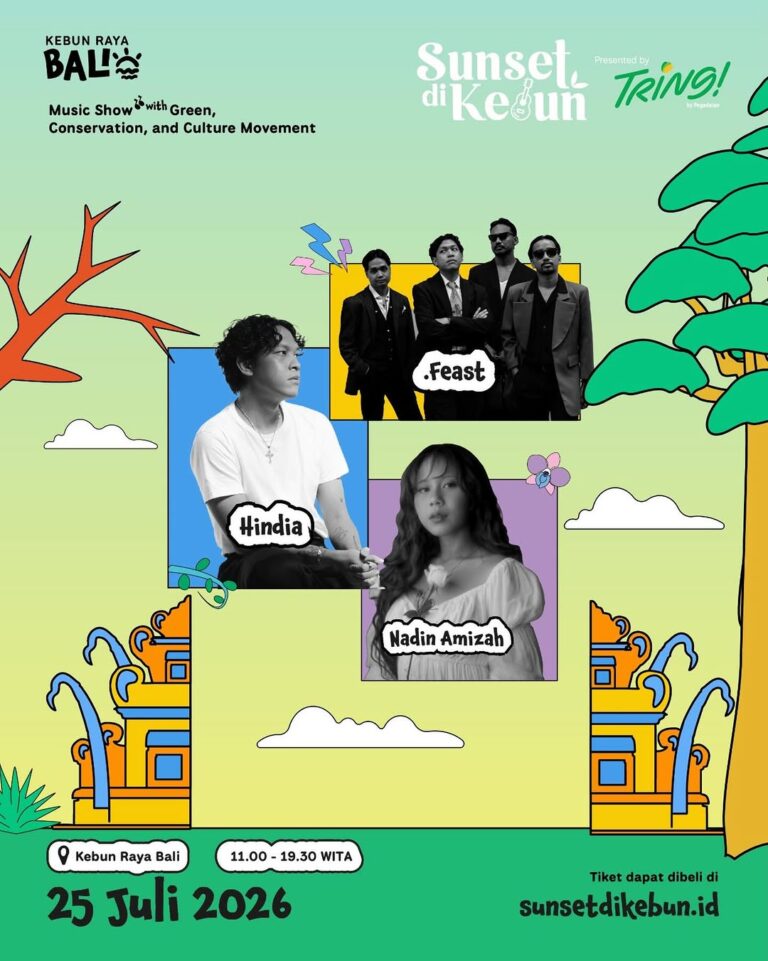 💥Line Up Sunset di Kebun Bali💥 Yup! Kita bakal piknik ditemenin deretan line up keren di Kebun Raya Bali🤩 🗓️ 26 Juli 2026 📍 Kebun Raya Bali Amanin tiket kalian SEKARANG JUGA sebelum kehabisan!!🤩 Karna kuota tinggal sedikit lagi😌 Dah lunas ya utang Suuny sama kalian warga Bali tercinta🥹❤️ 🎟️ sunsetdikebun.id